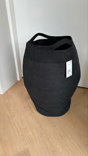 H&M Home jute wasmand zwart- NIEUW beschikbaar voor biedingen