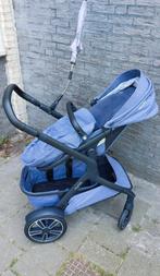 Nuna demi grow denim kinderwagen met baby bak, Kinderen en Baby's, Ophalen, Zo goed als nieuw, Overige merken, Verstelbare duwstang