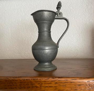Tinnen kannetje 10 cm.  beschikbaar voor biedingen