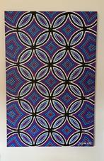 Groot schilderij pointillisme . Joy de Wit.