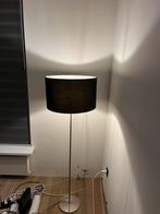 Vloerlamp met zwarte kap ø 50cm hoogte kap 30cm, Modern, 150 tot 200 cm, Ophalen of Verzenden, Metaal