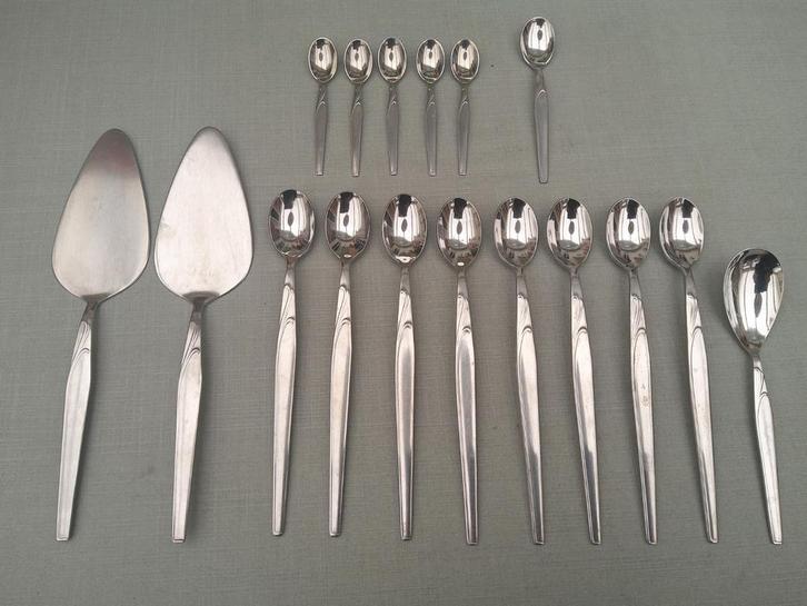 G (Sola) Z Paola - Sorbetlepels - Jamlepel - Taartschep etc., Antiek en Kunst, Antiek | Bestek, Ophalen of Verzenden