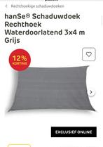Nieuw! HanSe schaduwdoek 3x4 m, Tuin en Terras, Schaduwdoeken, Ophalen of Verzenden, Nieuw