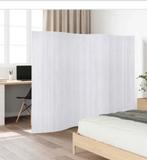 Bamboe Kamerscherm - 250x165 cm - Wit, Ophalen, Zo goed als nieuw