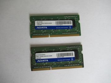 GEHEUGEN ADATA DDR3 1 EN 2 Gb / X8 SO-DIMM beschikbaar voor biedingen
