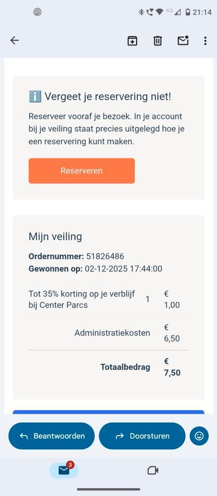 Gratis voucher tot 35% korting Center Parks, Tickets en Kaartjes, Kortingen en Cadeaubonnen, Drie personen of meer, Kortingsbon