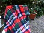 mooie wollen geruite plaid 150x140 cm, Huis en Inrichting, Woonaccessoires | Plaids en Woondekens, Ophalen of Verzenden, Zo goed als nieuw