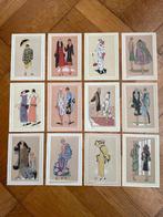 Vintage Fashion Plates Jaren 20 – 12 wandkunstkaarten A6, Info@olphy.nl, Ophalen of Verzenden, Nvt, Nieuw