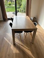 Eettafel + stoelen gratis af te halen, Huis en Inrichting, Tafels | Eettafels, Ophalen, Gebruikt, 50 tot 100 cm, Vijf personen of meer