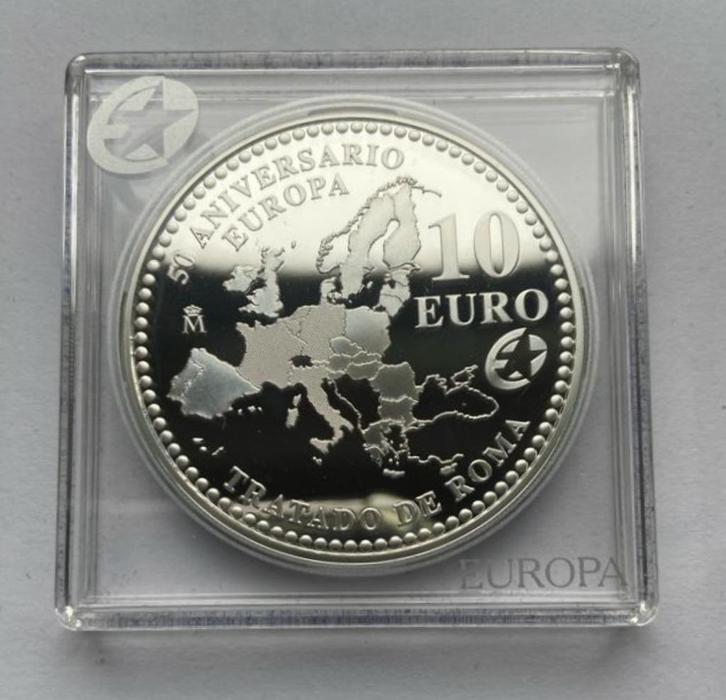 2007 SPANJE 10 EURO ZILVER ROME *PP*, Postzegels en Munten, Munten | Europa | Euromunten, Losse munt, 10 euro, Spanje, Zilver