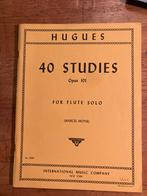 Hugues 40 Studies Fluit - Marcel Moyse, Muziek en Instrumenten, Bladmuziek, Gebruikt, Klassiek, Dwarsfluit of Piccolo, Ophalen of Verzenden