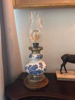 Mooie lamp met Delftsblauwe opdruk, Antiek en Kunst, Antiek | Lampen, Ophalen