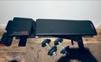 Fitnessbank Bench 900 + halterset 20kg, Sport en Fitness, Ophalen, Zo goed als nieuw, Fitnessbank