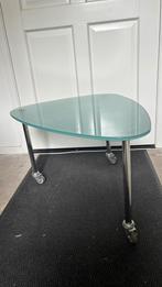Designe  tafeltje glas, Ophalen, 50 tot 100 cm, Minder dan 50 cm, Rechthoekig