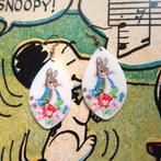 Goudkleurige oorbellen, vintage stijl Pieter Konijn hangers, Sieraden, Tassen en Uiterlijk, Oorbellen, Overige materialen, Overige kleuren