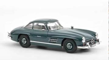 Mercedes Benz 300 SL '54 Groen schaal 1/18 NOREV ref. 183851 beschikbaar voor biedingen