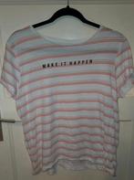 "Make it happen" t-shirt, Kleding | Dames, T-shirts, Verzenden, Zo goed als nieuw, Korte mouw