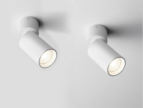 Fago kantelbare design spot wit, NIEUW!, Huis en Inrichting, Lampen | Spots, Nieuw, Plafondspot of Wandspot, Metaal of Aluminium
