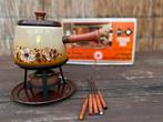 Vintage fondueset, Witgoed en Apparatuur, Fonduesets, Ophalen, Gebruikt, Brander, Fondueset