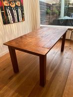 Massief Teakhouten Eettafel, Huis en Inrichting, Ophalen, Teakhout, 50 tot 100 cm, Zo goed als nieuw