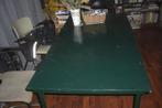 gispen tafel groen geverfd jaren 50 en 60, Huis en Inrichting, Tafels | Eettafels, Ophalen, Gebruikt, 100 tot 150 cm, 50 tot 100 cm
