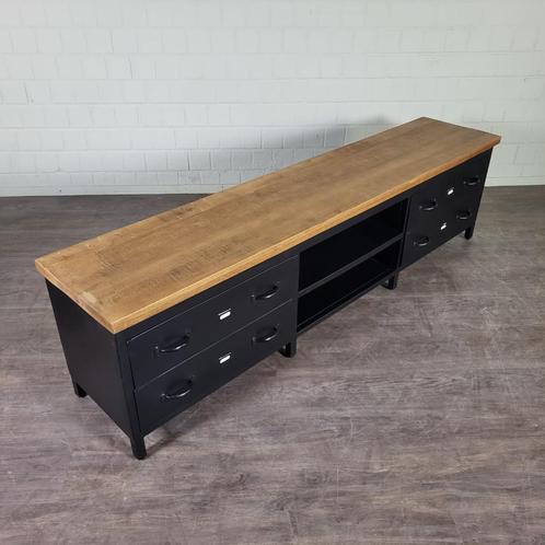 tv kast 1,70 m breed mango hout 4 cm dik blad, Huis en Inrichting, Kasten | Televisiemeubels, Nieuw, 150 tot 200 cm, Overige houtsoorten