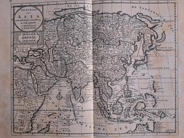 Landkaart Asia, Isaak Tirion 1753 VOC tijd beschikbaar voor biedingen