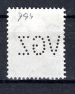 NEDERLAND : 1953 : Perfin &@  VGZ  @& on Y.600., Ophalen of Verzenden, Na 1940, Gestempeld
