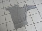 grijs asymetrisch shirt maat S, Ophalen of Verzenden, Zo goed als nieuw, Korte mouw, Maat 36 (S)