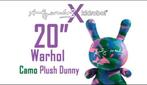 Gloednieuwe 20 inch KIDROBOT Andy Warhol ‘Camo Plush Dunny’, Ophalen of Verzenden, Nieuw