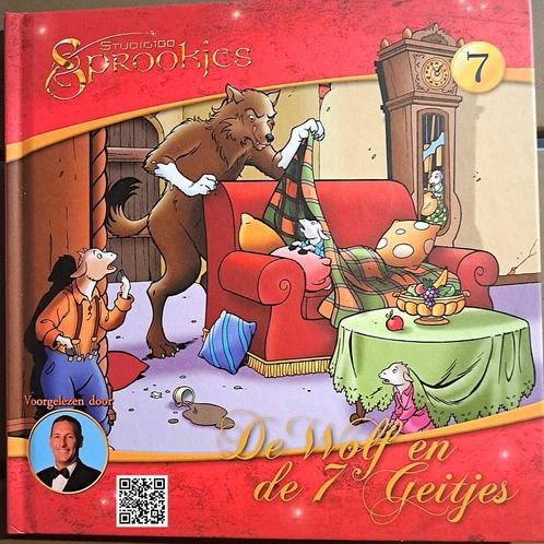 Studio 100-Luistercd Boek-De wolf en de 7 geitjes		100425, Boeken, Kinderboeken | Jeugd | onder 10 jaar, Gelezen, Sprookjes, Ophalen of Verzenden