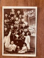 Oude doorschijnende Kerstkaart - Joyeux Noël, Ophalen of Verzenden, 1920 tot 1940, Ongelopen, Feest(dag)