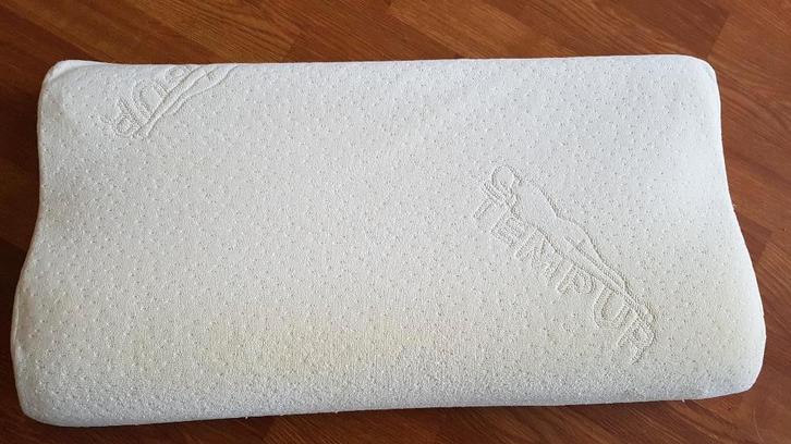 tempur hoofdkussen, Huis en Inrichting, Slaapkamer | Beddengoed, Zo goed als nieuw, Kussen, Eenpersoons, Beige, Ophalen
