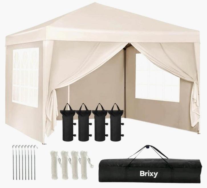 Brixy Partytent 3x3m - Zo Goed Als Nieuw!, Tuin en Terras, Partytenten, Ophalen