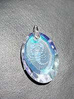 Vintage hanger sterrenbeeld schorpioen kristal glas aurora, Zo goed als nieuw, Zilver, Dier, Glas of Kristal