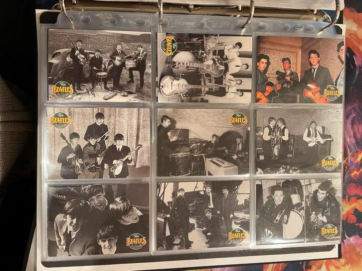 BEATLES Complete Trading Card Set uit 1993 (220X), Verzamelen, Muziek, Artiesten en Beroemdheden, Zo goed als nieuw, Foto of Kaart
