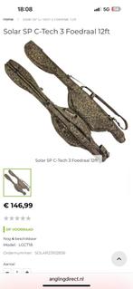 solar sp c tech 12 ft foedraal 3 rod nieuw zonder draagriem, Watersport en Boten, Hengelsport | Karpervissen, Ophalen of Verzenden