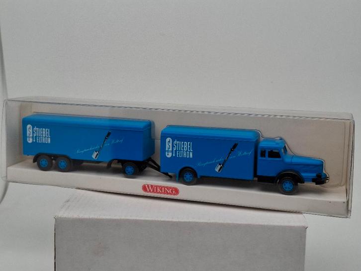 Vrachtwagen Krupp Titan - Stiebel Eltron - Wiking 1/87, Hobby en Vrije tijd, Modelauto's | 1:87, Zo goed als nieuw, Bus of Vrachtwagen