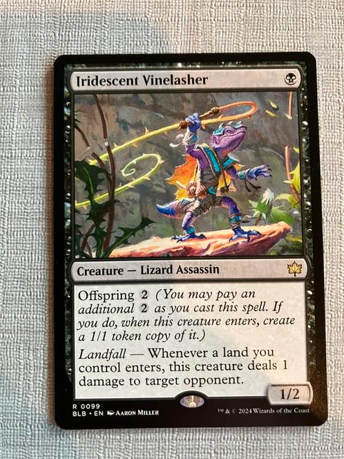 Iridescent Vinelasher, Hobby en Vrije tijd, Verzamelkaartspellen | Magic the Gathering, Zo goed als nieuw, Losse kaart, Ophalen of Verzenden
