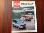 GMC Truck Safari  Rally 1989 brochure USA, Verzenden, Zo goed als nieuw, Overige merken