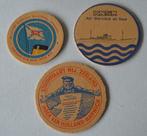 Bierviltje; Stoomvaart mij. Zeeland. en 2 anderen., Ophalen of Verzenden, Zo goed als nieuw, Motorboot, Gebruiksvoorwerp