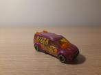 Hot Wheels Ford Transit Connect pizza express paars (2014), Ophalen of Verzenden, Gebruikt