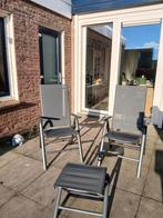 LIVARNO Verstelbare Tuinstoelen Houston - 2 stuks, Tuin en Terras, Ophalen, Aluminium, Verstelbaar