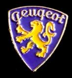 Peugeot schild pin- paarsblauw gelakt, Verzenden, Nieuw, Transport, Speldje of Pin