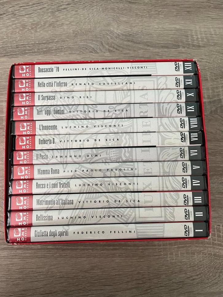Dvd's Italiaanse Meesterwerken - 12 stuks waarvan 11 NIEUW, Cd's en Dvd's, Dvd's | Filmhuis, Nieuw in verpakking, Italië, Boxset