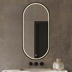 Badkamerspiegel Ovaal met verlichting 100 x 50 cm, 100 tot 150 cm, Nieuw, Ophalen of Verzenden, Ovaal