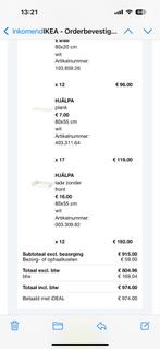 Zo goed als Nieuwe HJÄLPA/IKEA kast combinatie, Ophalen, Kunststof, 75 cm of meer, Nieuw