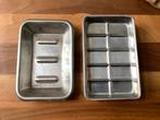 7 stuks Vintage Rvs zeepbakjes, Ophalen of Verzenden, Zo goed als nieuw, Overige kleuren, Overige typen