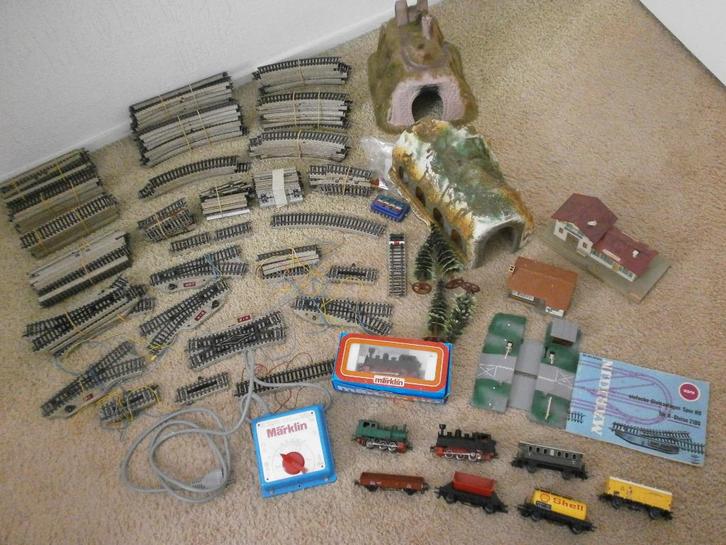 Märklin modeltreinen rails - transformator - locomotieven en, Hobby en Vrije tijd, Modeltreinen | H0, Gebruikt, Overige typen