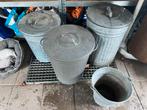Stalen afvalemmer, Huis en Inrichting, Woonaccessoires | Prullenbakken, Ophalen, Gebruikt, 40 liter of meer, Metaal
